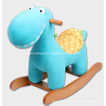 Fábrica de suministro de Rocking Horse Blue Dinosaur